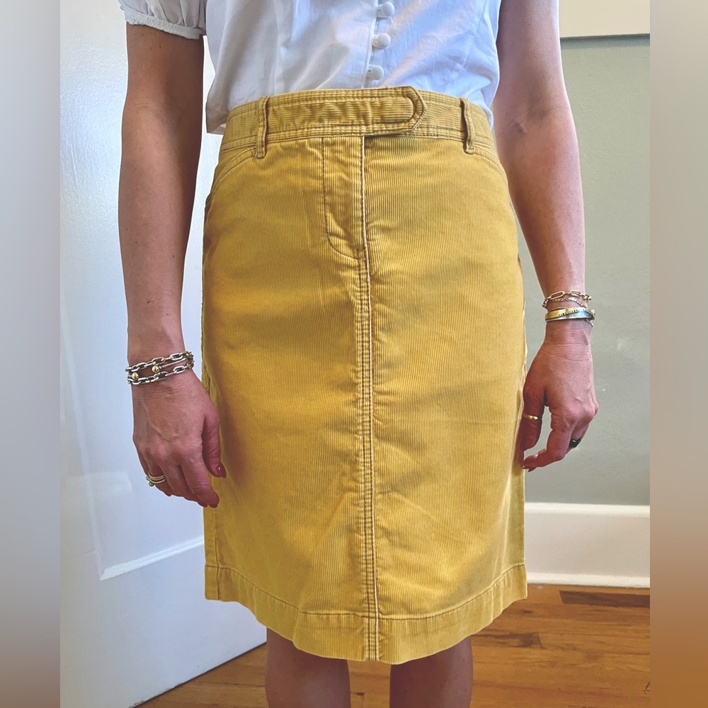 Ann Taylor Loft Corduroy Jean Skirt